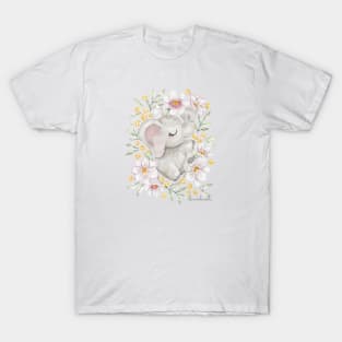 Flowerbed Elephant T-Shirt